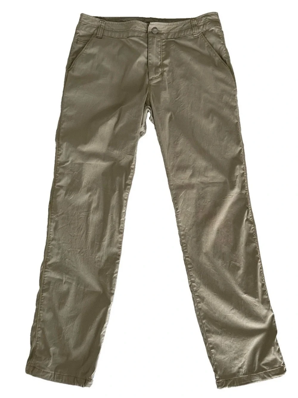 KUHL Resistor Lite Chino Men’s 33 Khaki Hiking Outdoor Pants Adjust Cuff UPF 50+